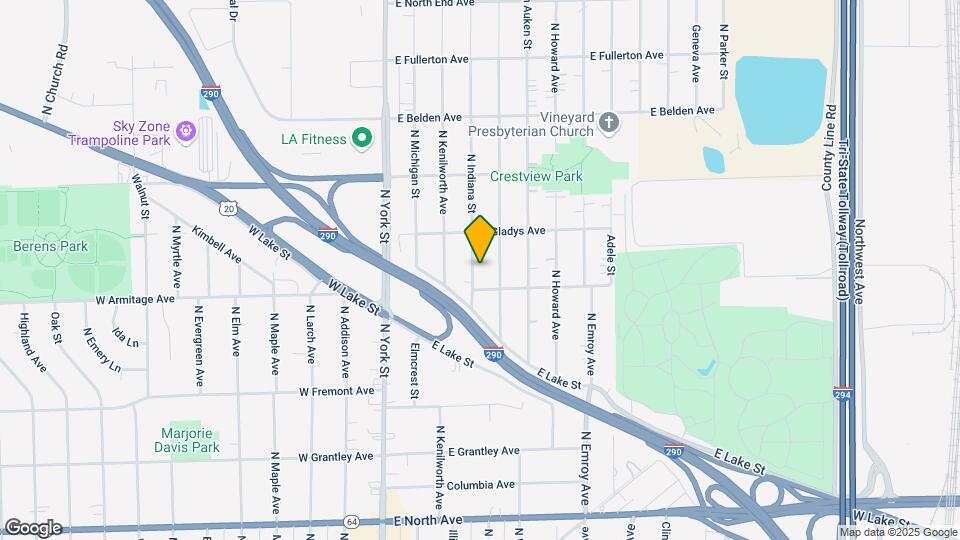 539 N Indiana St Map and Location Details