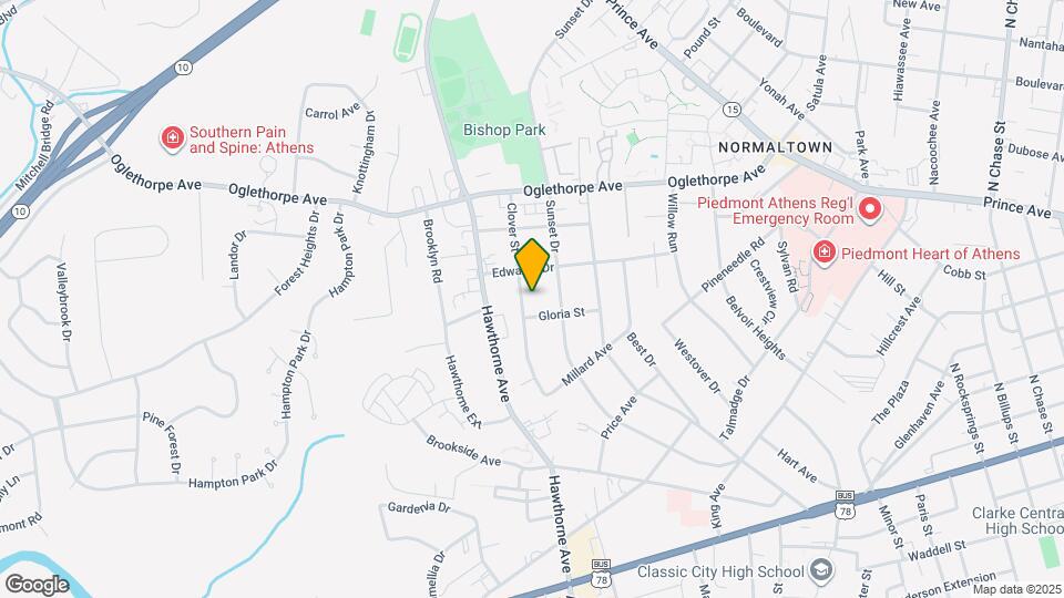 345 Clover St Map and Location Details