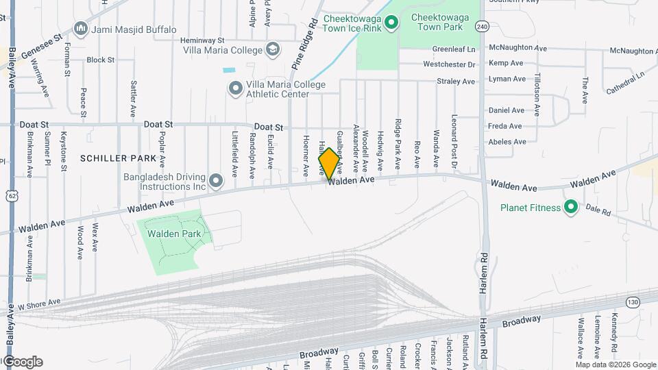 1139 Walden Ave Map and Location Details