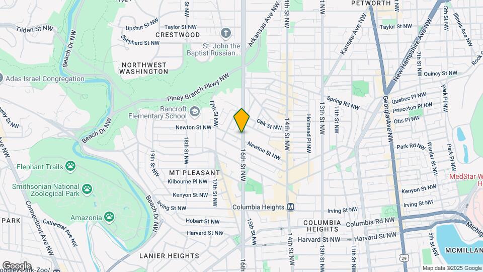 3426 16th St NW, Unit 308 Map and Location Details