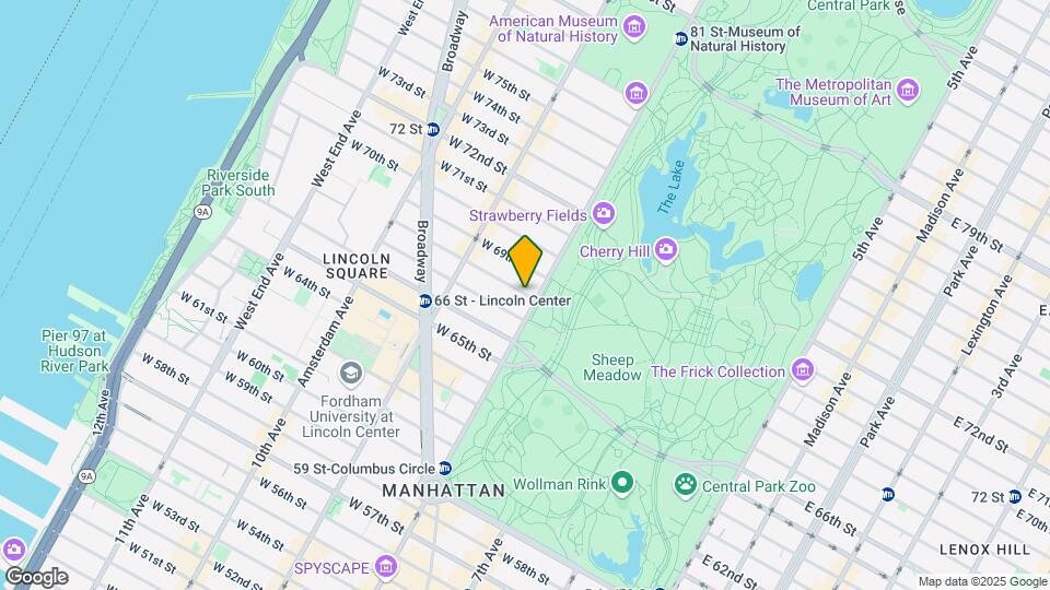 14 W 68th St Map and Location Details