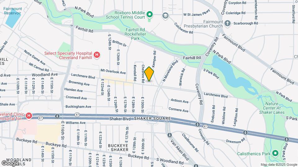 13051 Larchmere Blvd Map and Location Details