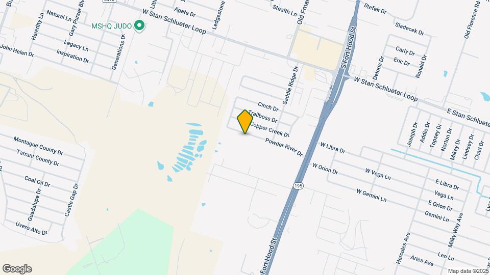 1402 Powder River Dr Map and Location Details