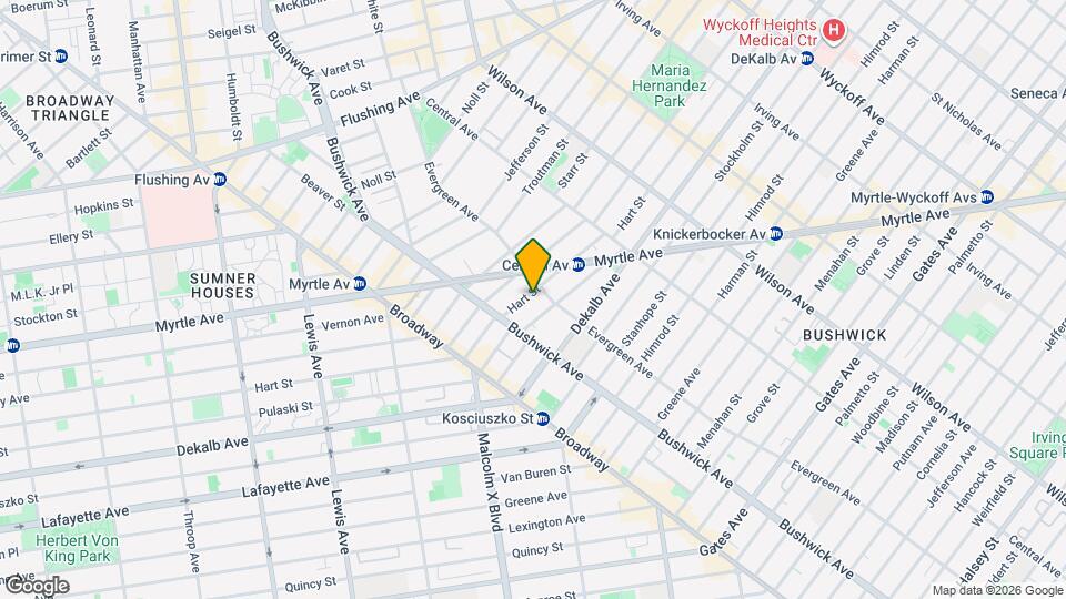 558 Hart St, Unit 2FL Map and Location Details