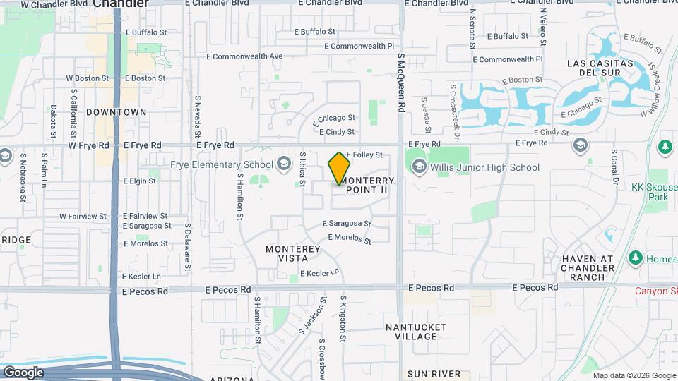 834 E Whitten St Mapa y Detalles de la Ubicación