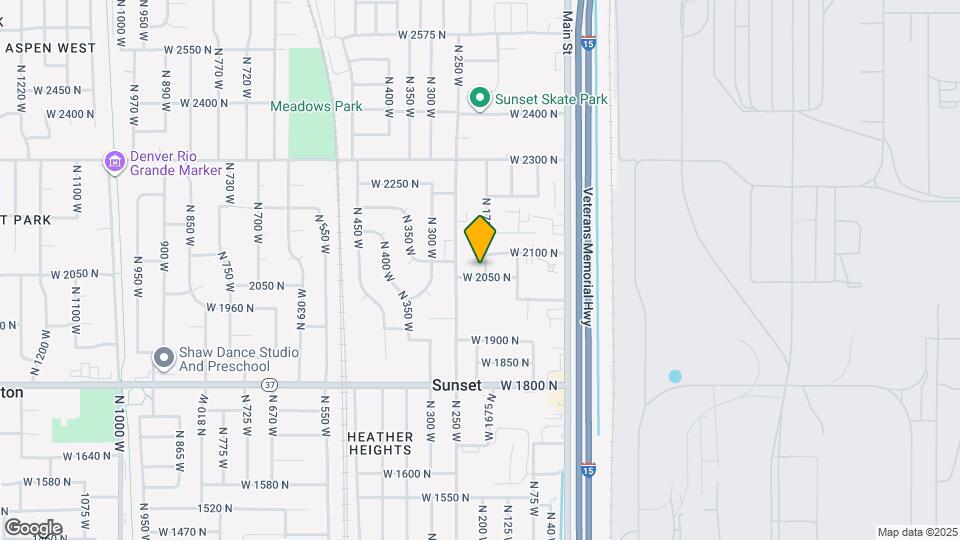 190 W 2050 N Map and Location Details