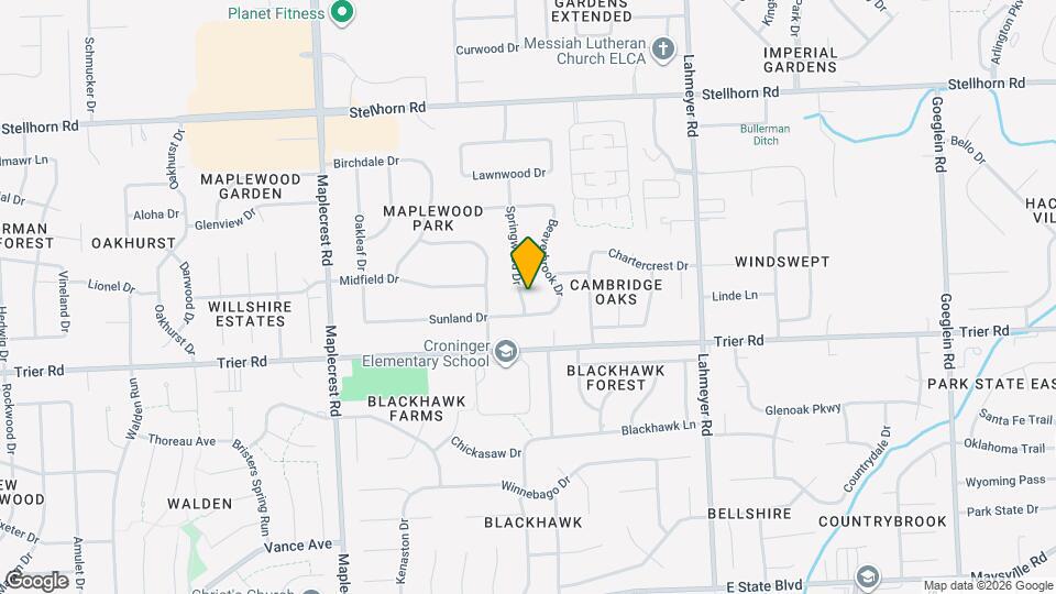 3922 Springwood Dr Map and Location Details