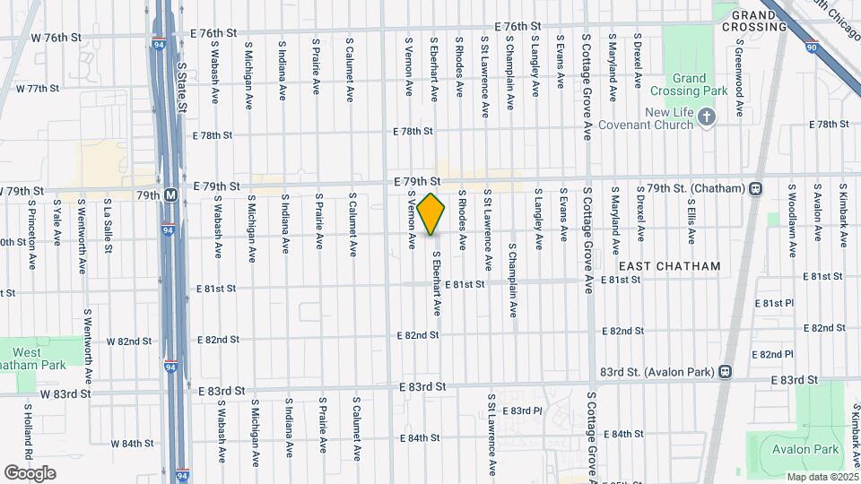 8004 S Eberhart Ave Map and Location Details