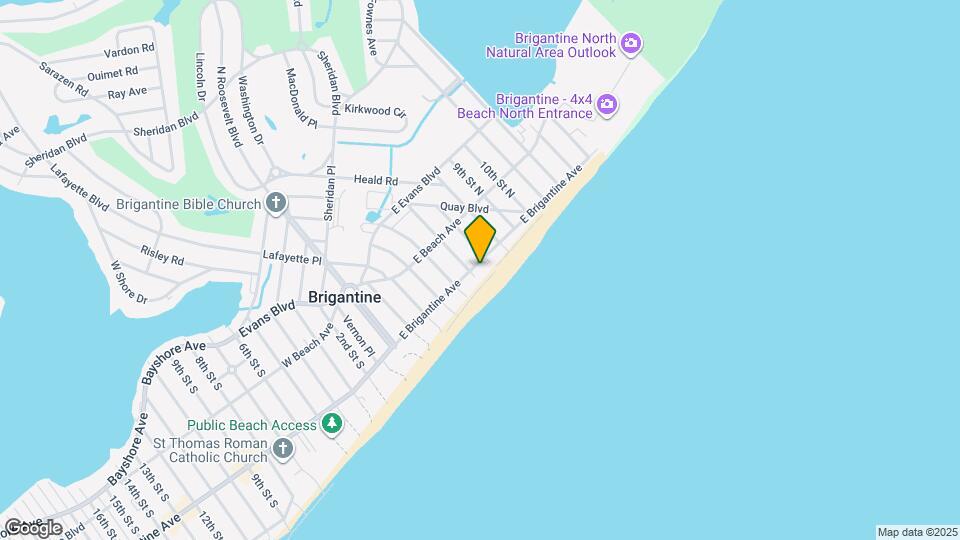 612 E Brigantine Ave, Unit 2 Map and Location Details