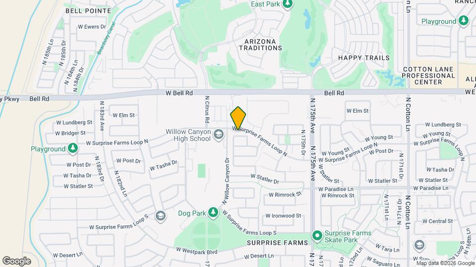 17774 W Bridger St Map and Location Details