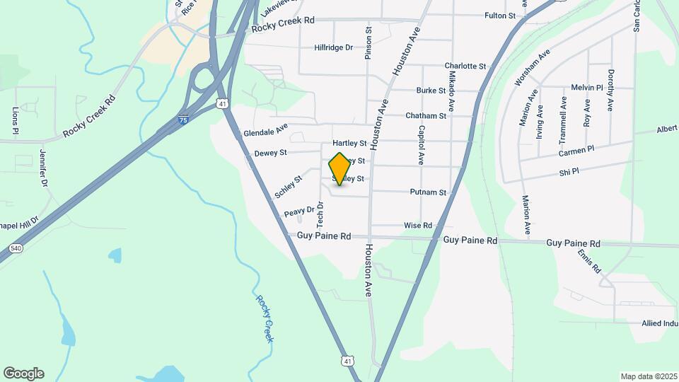 1227 Auburn Dr Map and Location Details