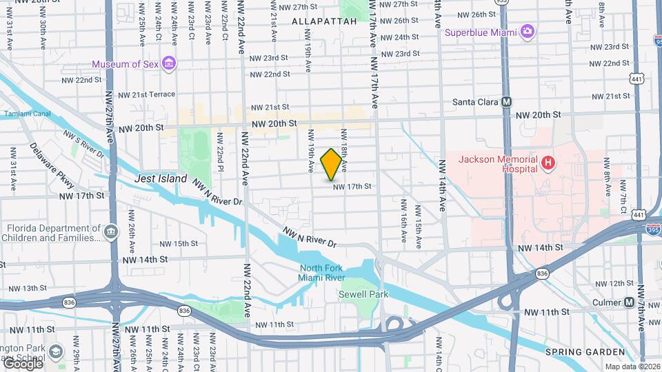 1837 NW 17th St Map and Location Details