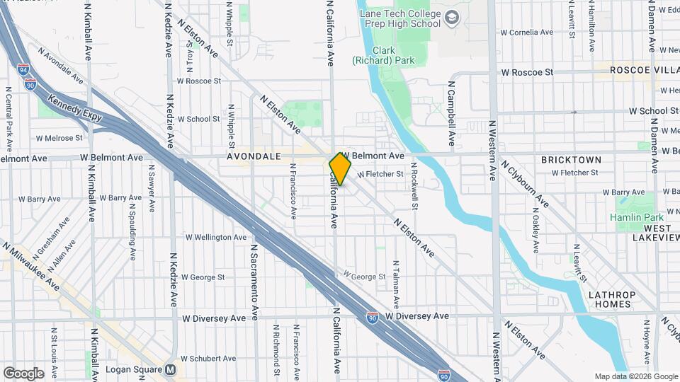 3105 N California Ave, Unit 3105 n. California Map and Location Details