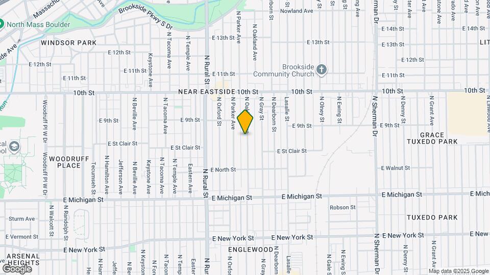 820 N Oakland Ave Map and Location Details