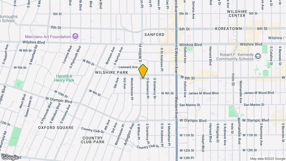 820 S Wilton Pl Mapa y Detalles de la Ubicación