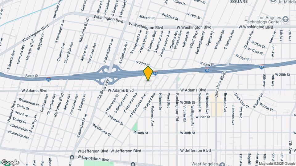 2514 S Palm Grove Ave Map and Location Details