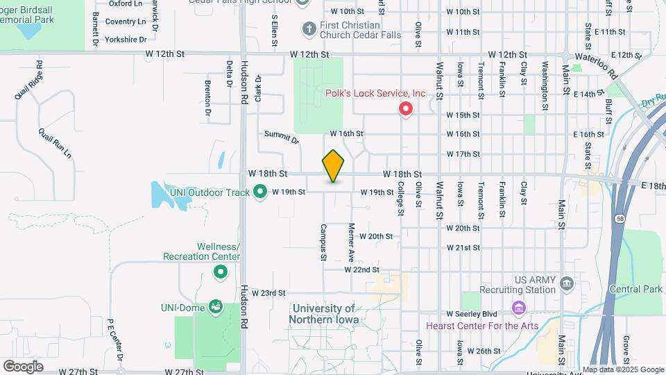 1223 W 19th St Map and Location Details