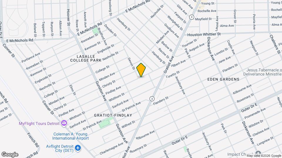 12112 Findlay Ave Mapa y Detalles de la Ubicación