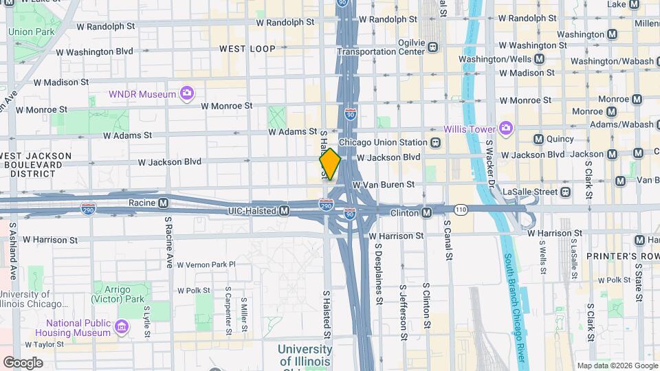 790 W Van Buren St Mapa y Detalles de la Ubicación