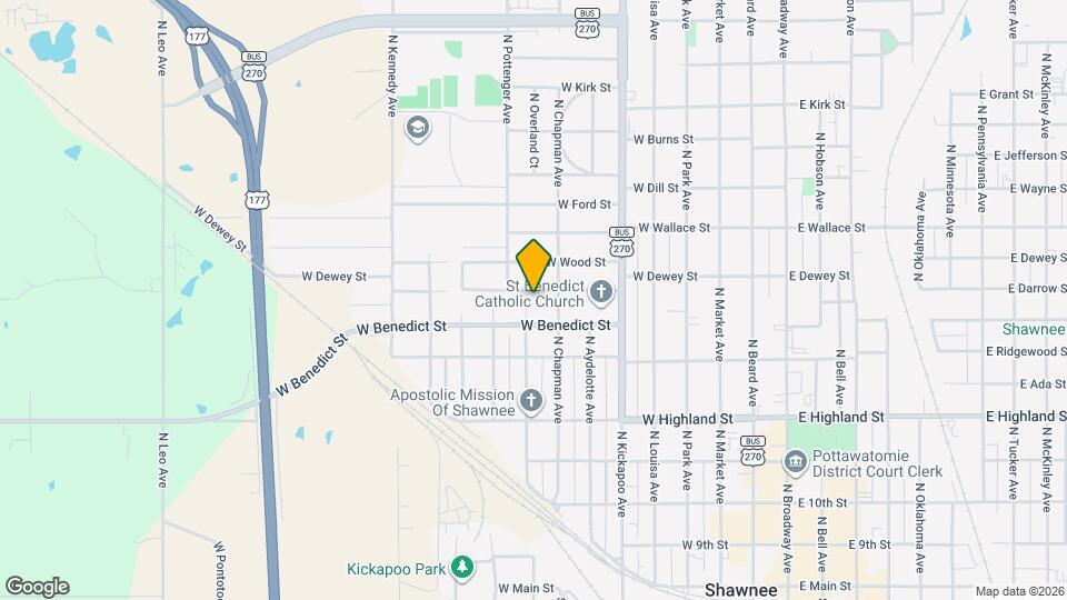 625 W Dewey St Map and Location Details