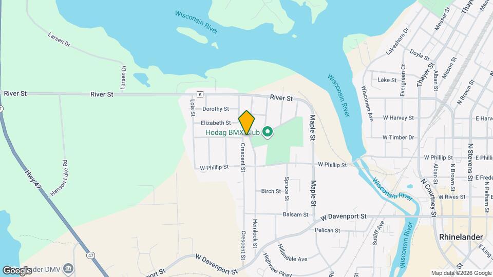 401 Hemlock St Map and Location Details