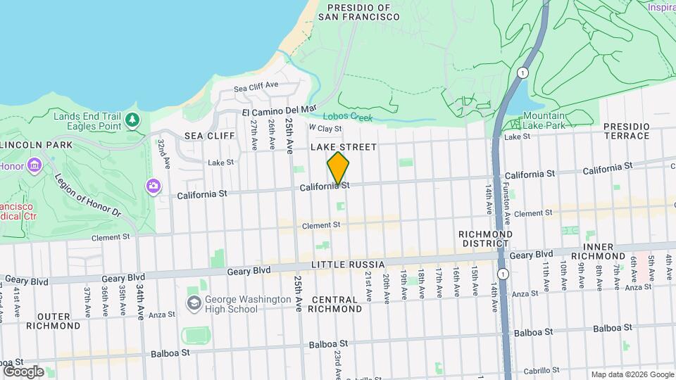 6029 California St Map and Location Details