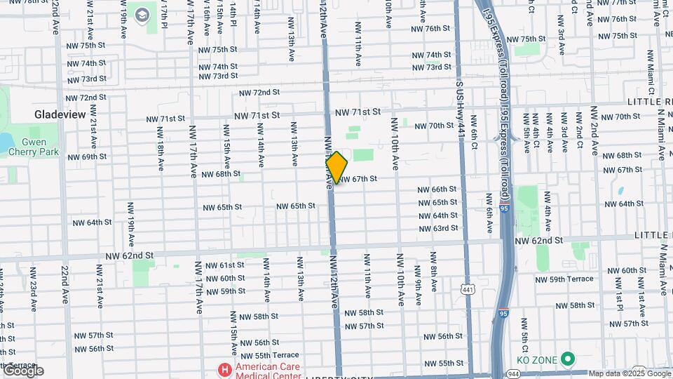 6601 NW 12th Ave Map and Location Details