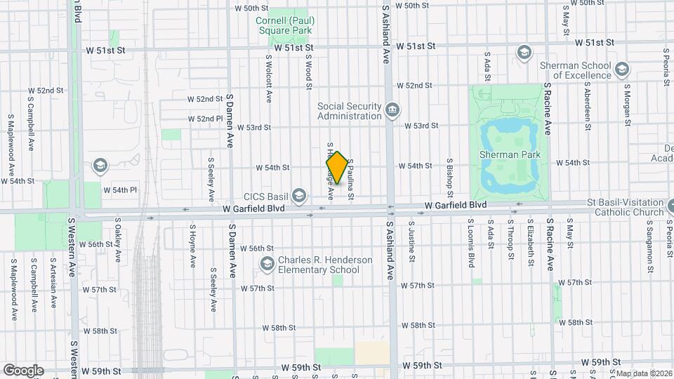 5435 S Hermitage Ave, Unit 2 Map and Location Details