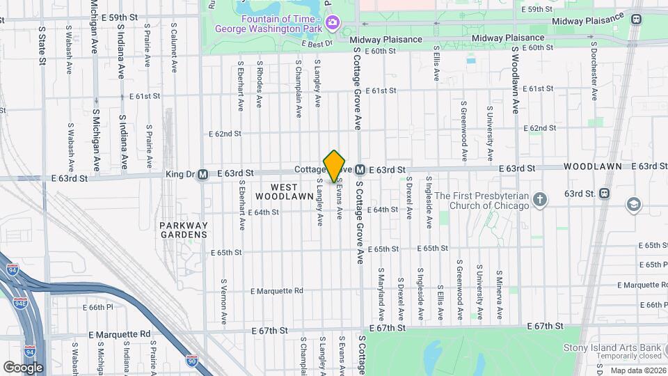 6328 S Evans Ave Map and Location Details