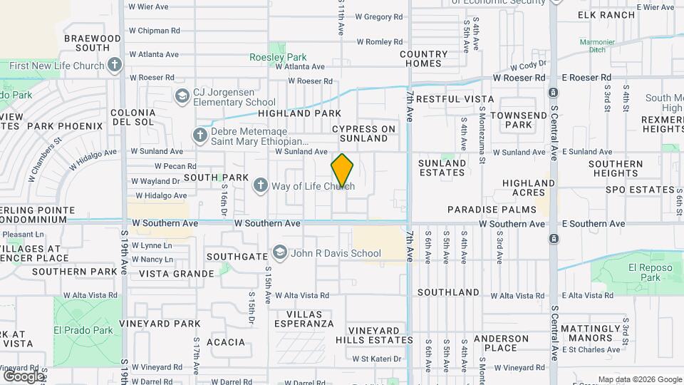 5804 S 10th Dr Map and Location Details