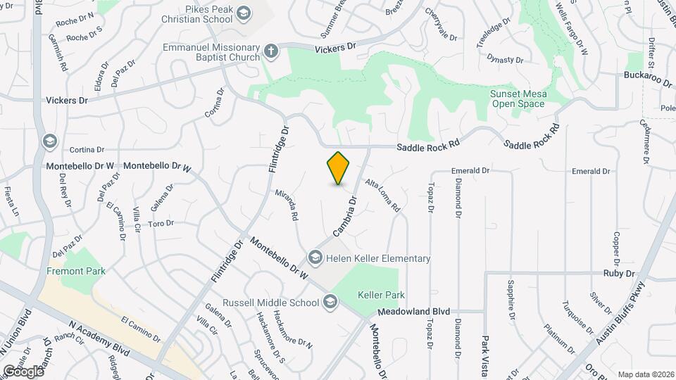 5418 Alta Loma Rd Map and Location Details