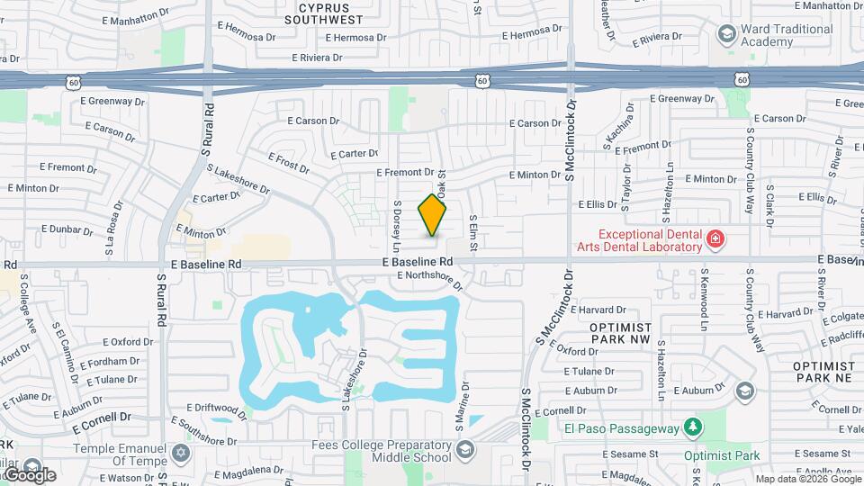 1340 E Donner Dr Map and Location Details