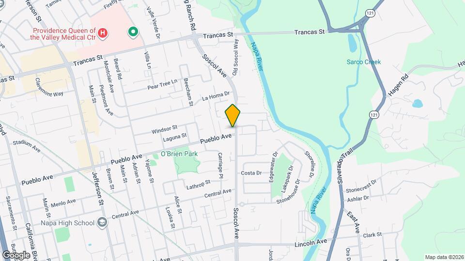 2701 Soscol Ave Map and Location Details