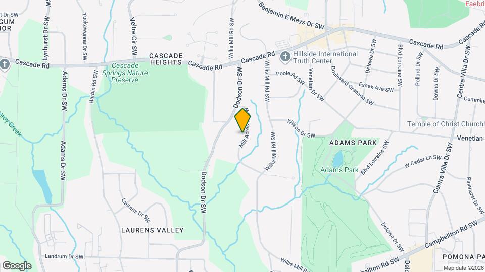 1499 Mill Acres Dr SW Map and Location Details