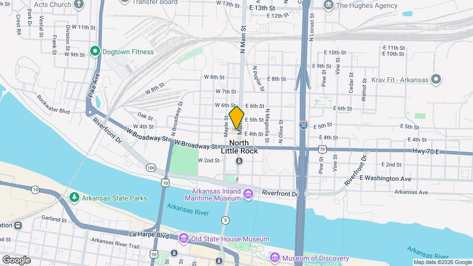 111 W 4th St Map and Location Details