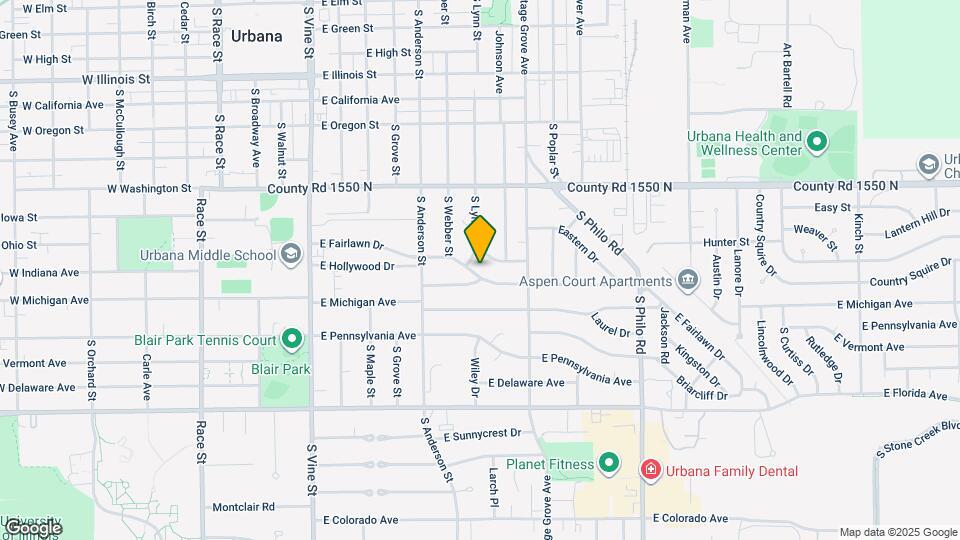 904 E Fairlawn Dr Map and Location Details