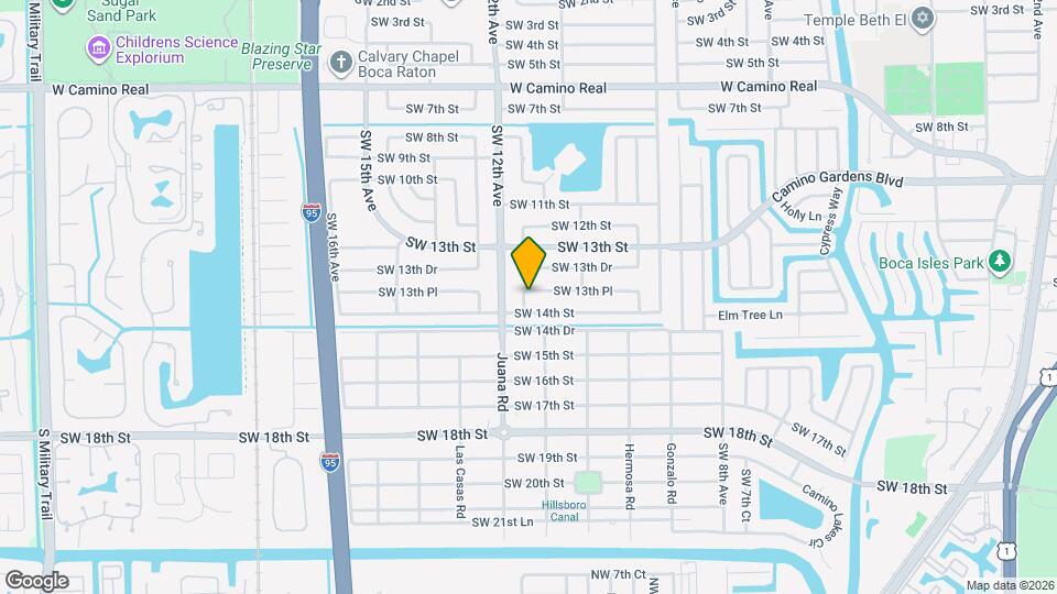 1168 SW 13th Pl Map and Location Details