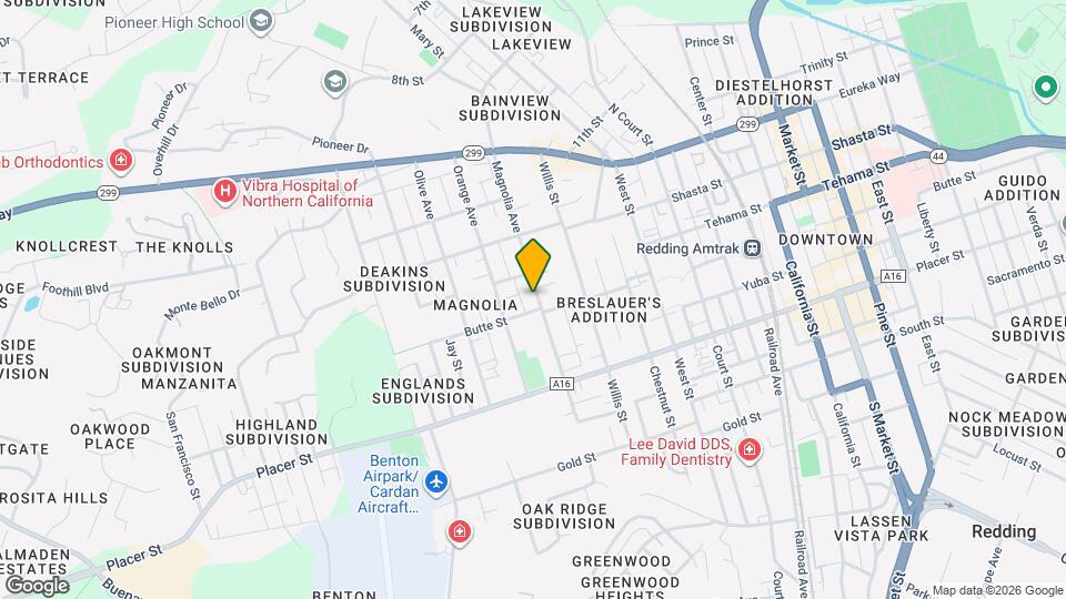 1456 Magnolia Ave Map and Location Details