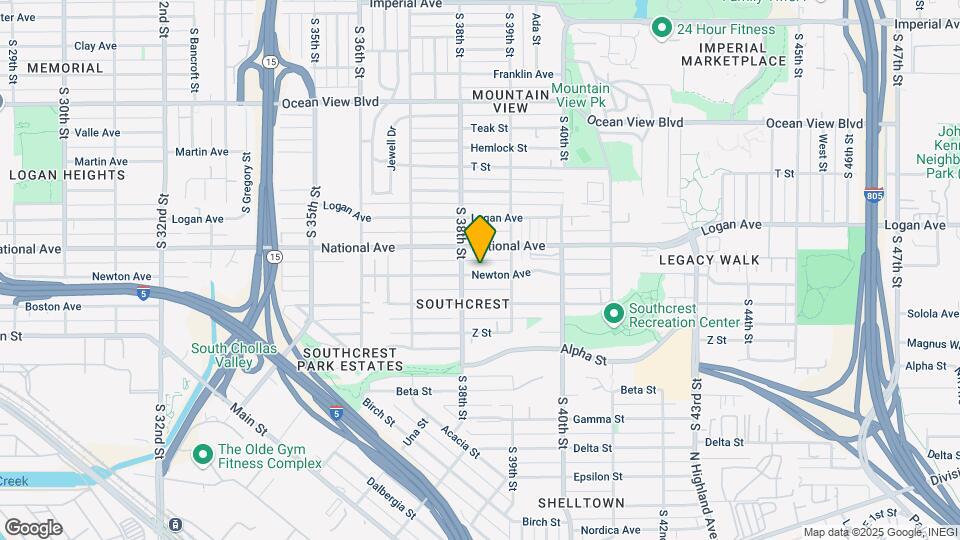 3836 Newton Ave Map and Location Details