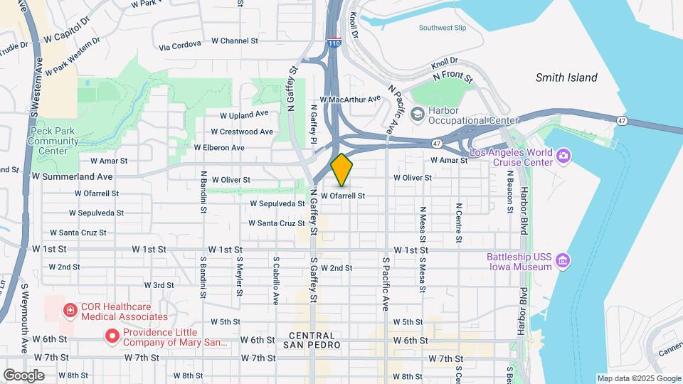 616 W Ofarrell St Map and Location Details