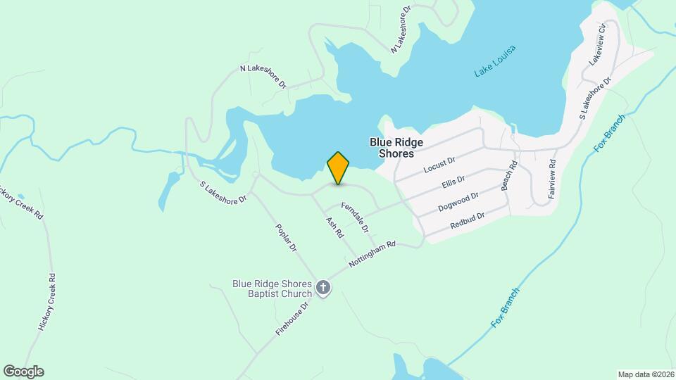 1843 S Lakeshore Dr Mapa y Detalles de la Ubicación