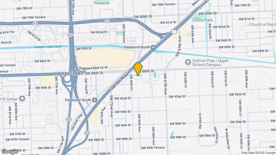 6890 N Kendall Dr, Unit B406 Map and Location Details