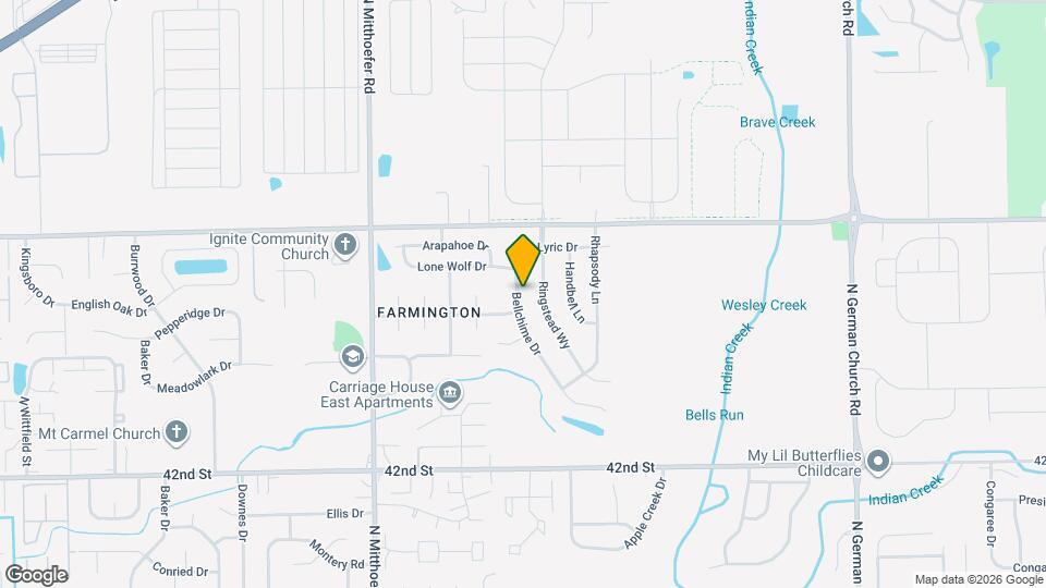 4459 Bellchime Dr Mapa y Detalles de la Ubicación