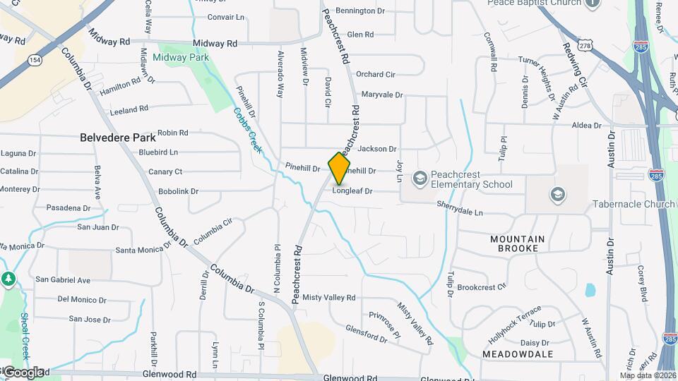 3402 Longleaf Dr Map and Location Details