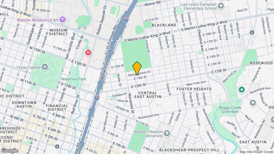 1301 San Bernard St Map and Location Details