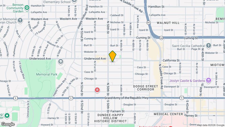 4918-4920 California St Map and Location Details