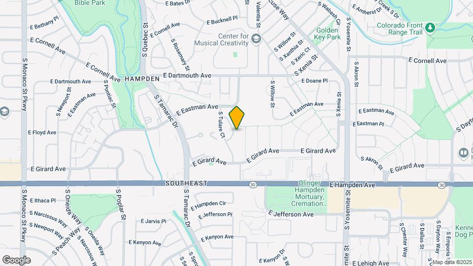 3312 S Tulare Cir Map and Location Details