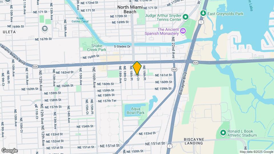 1886-1890 NE 161 St Map and Location Details
