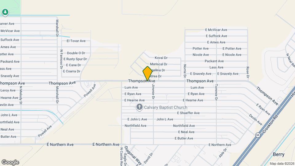 3600 Thompson Ave Map and Location Details