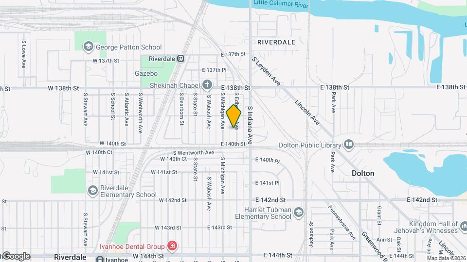 13922 S Edbrooke Ave Map and Location Details